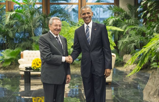 Barack Obama spotkał się z Raulem Castro