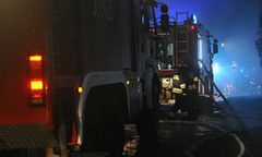 Pożar hali magazynowej w Przytocznej w Lubuskiem