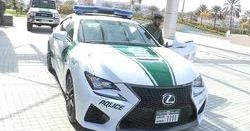 Lexus RC F we flocie policji w Dubaju