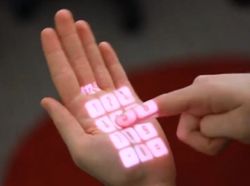 Ekran dotykowy na każdej powierzchni, na przykład na... dłoni