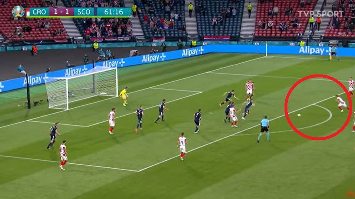 Luka Modrić strzela piękną bramkę na 2:1 w meczu Chorwacji ze Szkocją