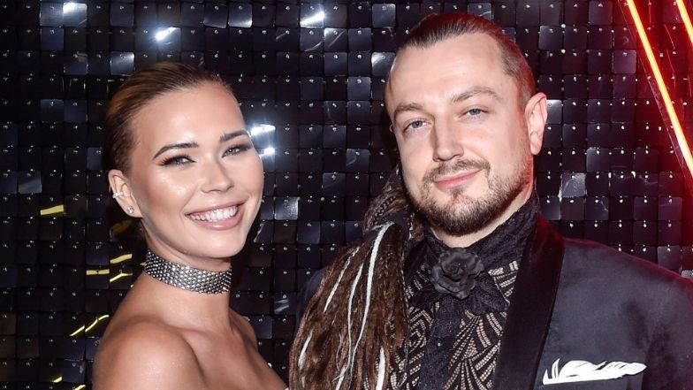 Sandra Kubicka i Baron pozują do wspólnego zdjęcia
