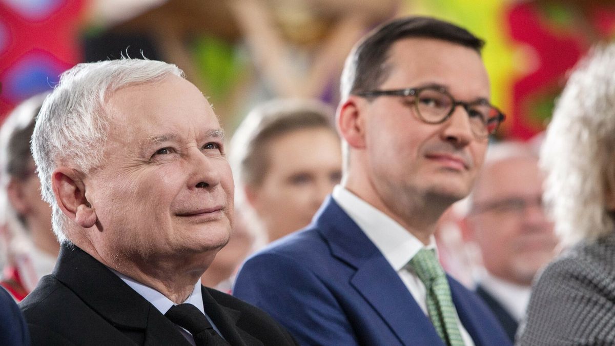 Prezes PiS Jarosław Kaczyński i premier Mateusz Morawiecki