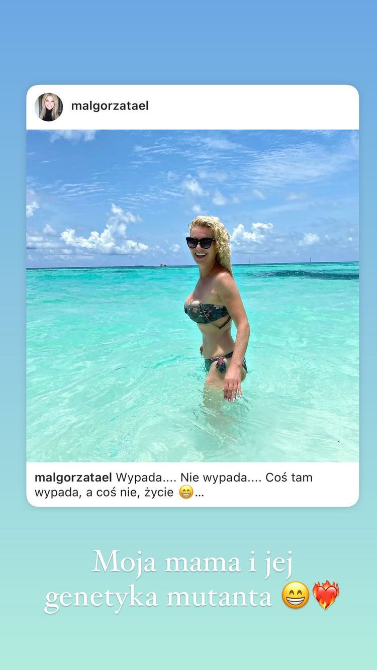 Mama Blanki Lipińskiej w bikini