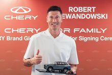 Robert Lewandowski jako ambasador samochodów Chery
