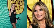 50-letnia Heidi Klum eksponuje idealnie wykonturowany DEKOLT w małej czarnej na Pre-Grammy. Klasa? (ZDJĘCIA)