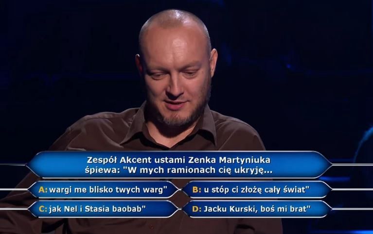 Odpowiedzi na pytanie zbiły z tropu uczestnika