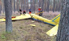 Wypadek szybowca na Kaszubach. Jedna ofiara śmiertelna