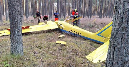 Wypadek szybowca na Kaszubach. Jedna ofiara śmiertelna