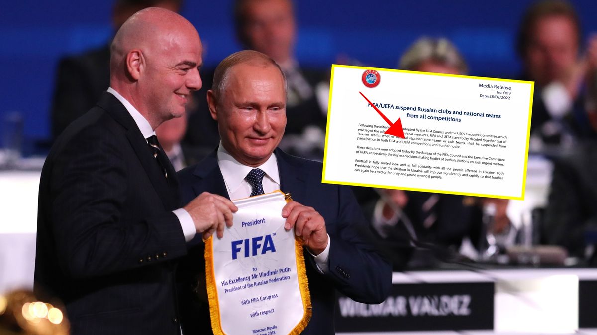 Gianni Infantino i Władimir Putin