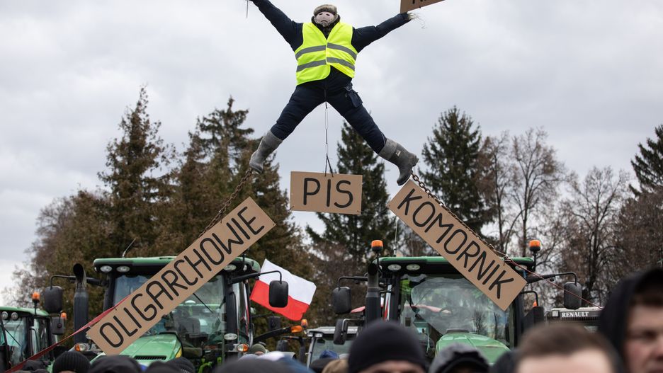 Protest rolników pod Hrubieszowem