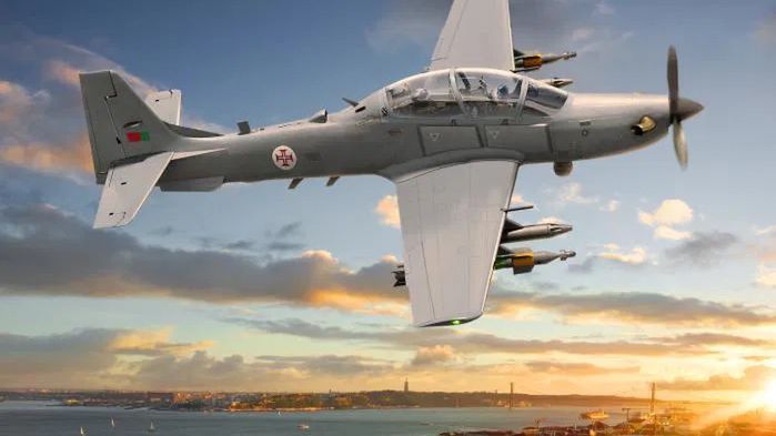 Wizualizacja A-29N w barwach sił powietrznych Portugalii