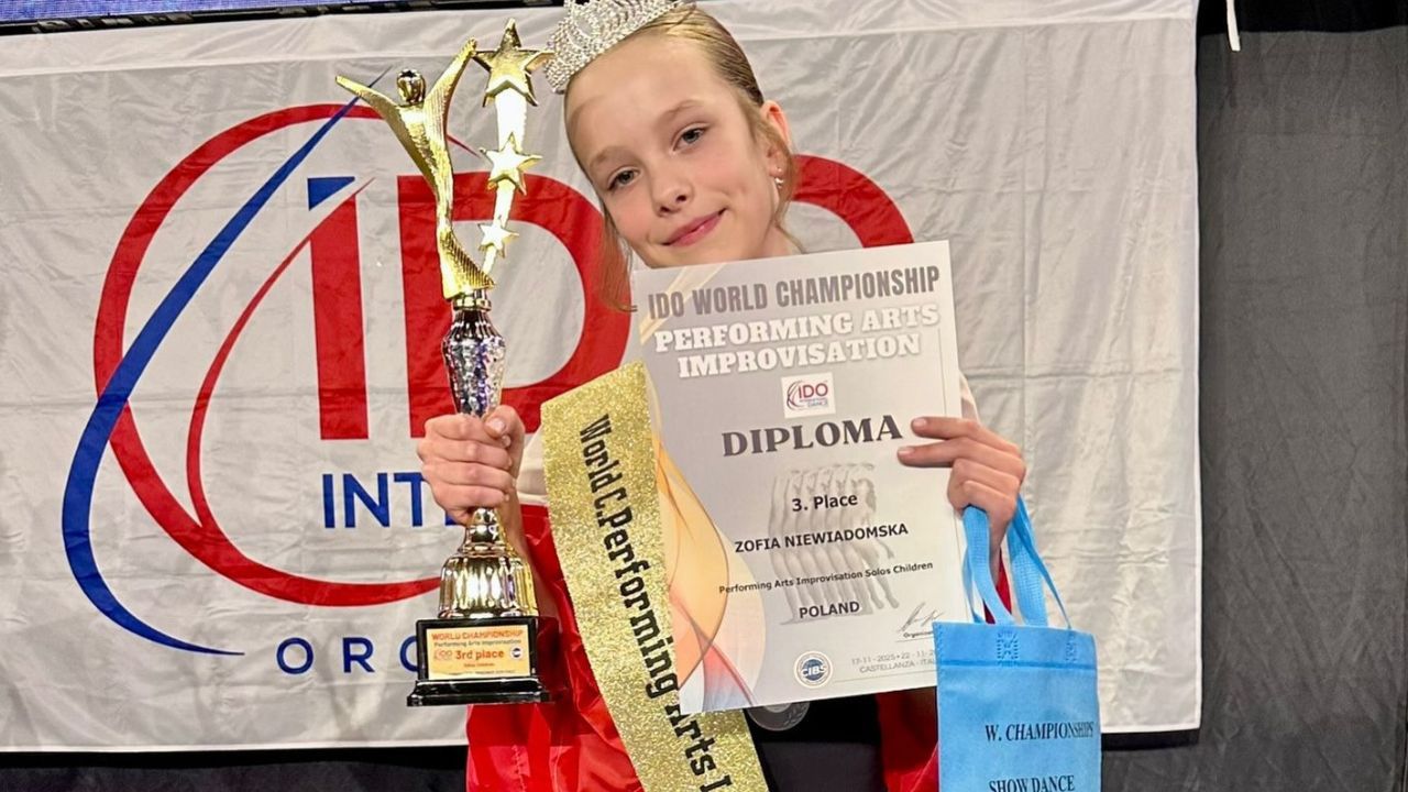 Ogromny sukces mieszkanki gminy Słupno – Zosia II Wicemistrzynią Świata IDO w tańcu
