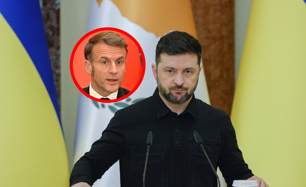 Macron rozmawiał z Zełenskim. "Europejczycy będą filarem"