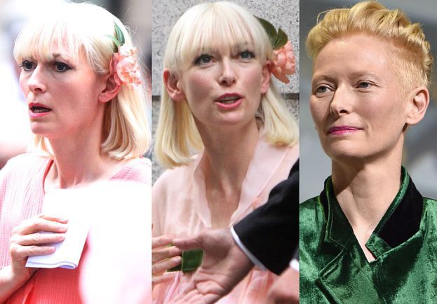 Tilda Swinton na planie nowego filmu. Poznajecie?