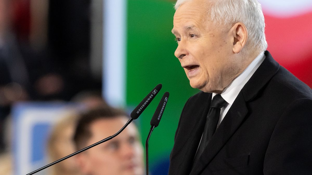 Jaroslaw Kaczynski - Deputy Prime Minister during PiS party convention before the parliamentary election in Poland, Przysucha, Poland on October 10, 2023.

NO USE IN POLAND !!! (Photo by Foto Olimpik/NurPhoto via Getty Images)