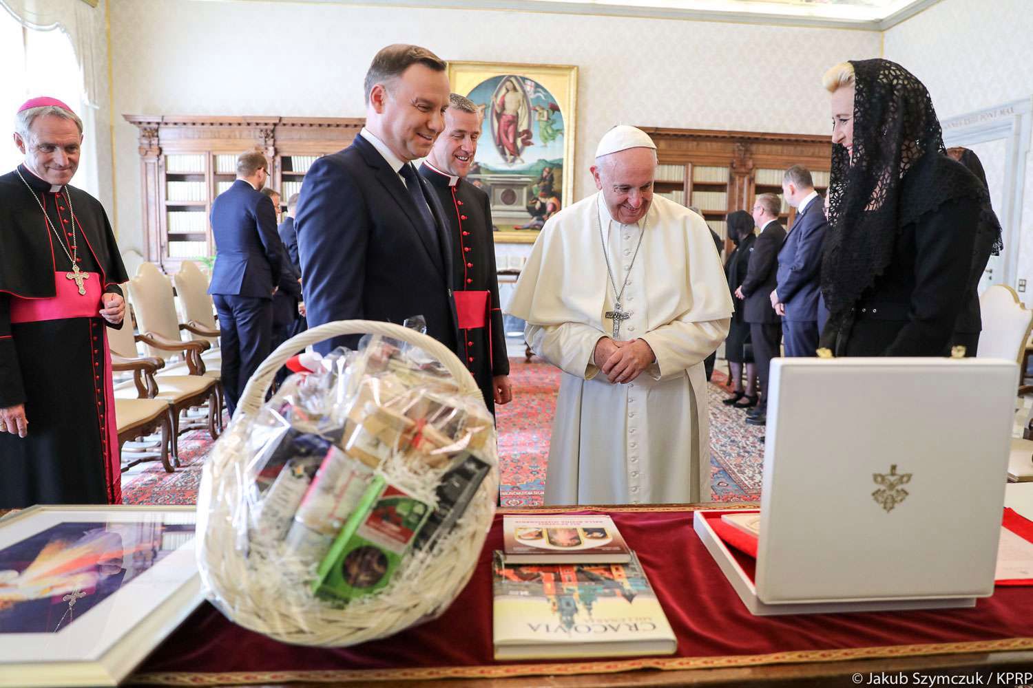 Agata Duda i Andrzej Duda z wizytą w Watykanie