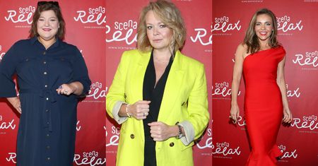 Gwiazdy walczą o uwagę na konferencji teatru: Dominika Gwit, Daria Widawska, Edyta Herbuś...