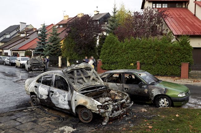 W Gdańsku spłonęło kilka samochodów