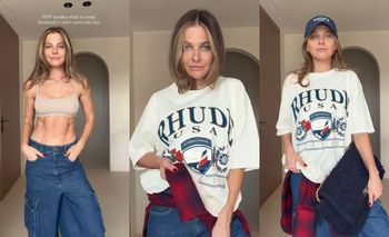 Anna Lewandowska wystroiła się w ciuchy Roberta, w tym t-shirt za prawie 2,5 tys. zł. Wygląda "cool"? (FOTO)