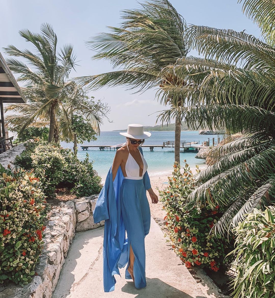 Anna Wendzikowska na urlopie w Curacao