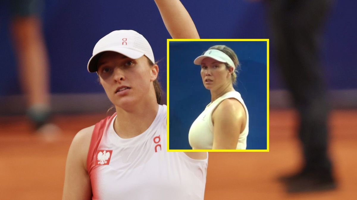 Getty Images / Tnani Badreddine/DeFodi Images / Twitter/The Tennis Letter / Na zdjęciu: Iga Świątek, na małym zdjęciu: Danielle Collins