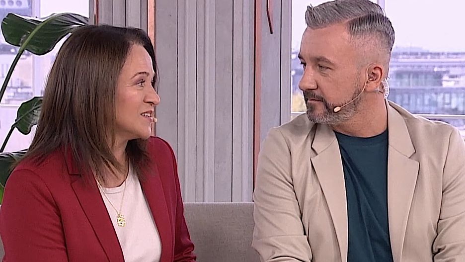 Ewa Drzyzga i Krzysztof Skórzyński w "Dzień dobrych TVN"
