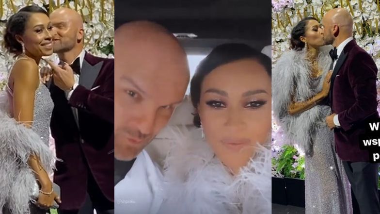 Omenaa Mensah i Rafał Brzoska na gali Omenaa Foundation