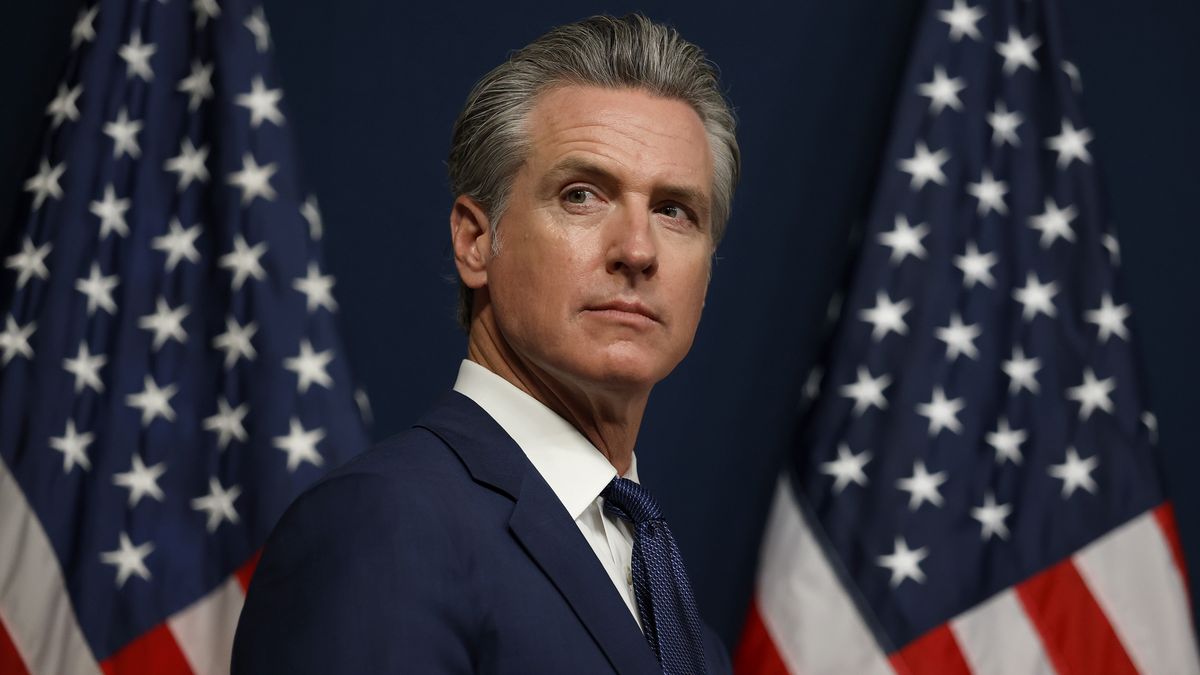 SACRAMENTO, CALIFORNIA - AUGUST 21: California Gov. Gavin Newsom looks on during a bill signing event related to redrawing the state’s congressional maps on August 21, 2025 in Sacramento, California. In a move to counter Texas House Republicans’ plan to redraw the state’s congressional maps ahead of the 2026 midterm elections, California Democrats took up a proposed constitutional amendment to temporarily redraw their own congressional maps, potentially creating five additional U.S. House seats for their party. (Photo by Justin Sullivan/Getty Images)
