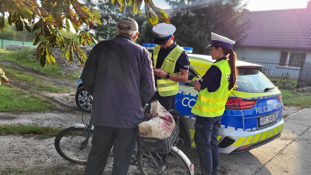 Kontrola rowerzysty - zdjęcie ilustracyjne