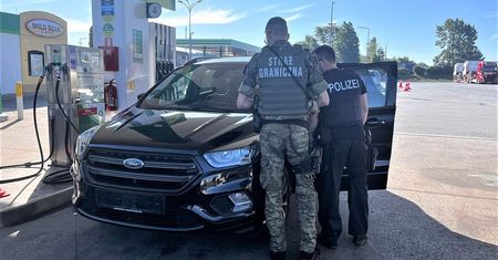 Skradziony luksusowy pojazd odzyskany dzięki akcji polsko-niemieckiego patrolu SG