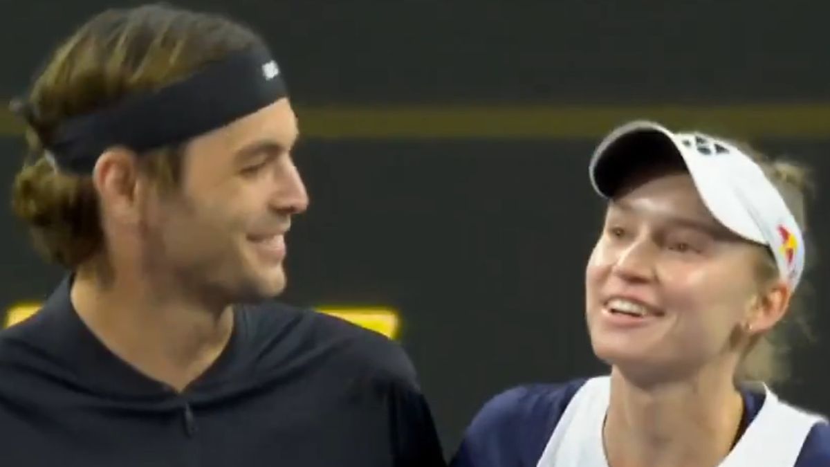 Twitter / Tie Break Tens / Na zdjęciu: Taylor Fritz i Jelena Rybakina