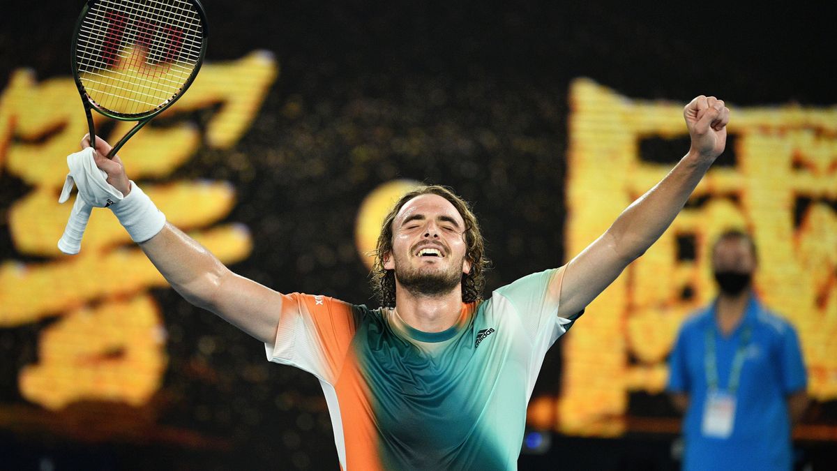 PAP/EPA / JAMES ROSS / Na zdjęciu: Stefanos Tsitsipas