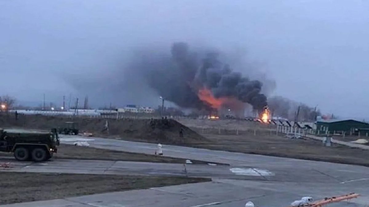 Atak na rosyjskie lotnisko wojskowe