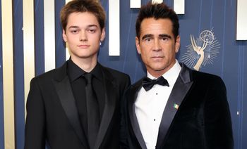 Colin Farrell z synem Bachledy-Curuś na czerwonym dywanie