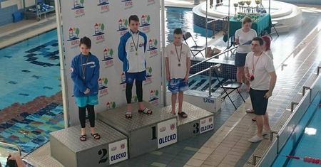 Kamil wrócił z 4 medalami z I rundy Pucharu Polski w Pływaniu w Płetwach