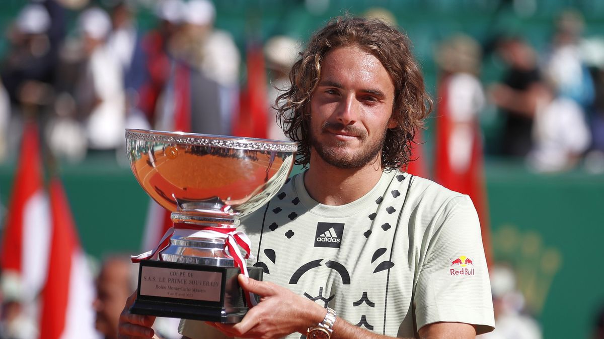PAP/EPA / SEBASTIEN NOGIER  / Na zdjęciu: Stefanos Tsitsipas, mistrz Rolex Monte-Carlo Masters 2022