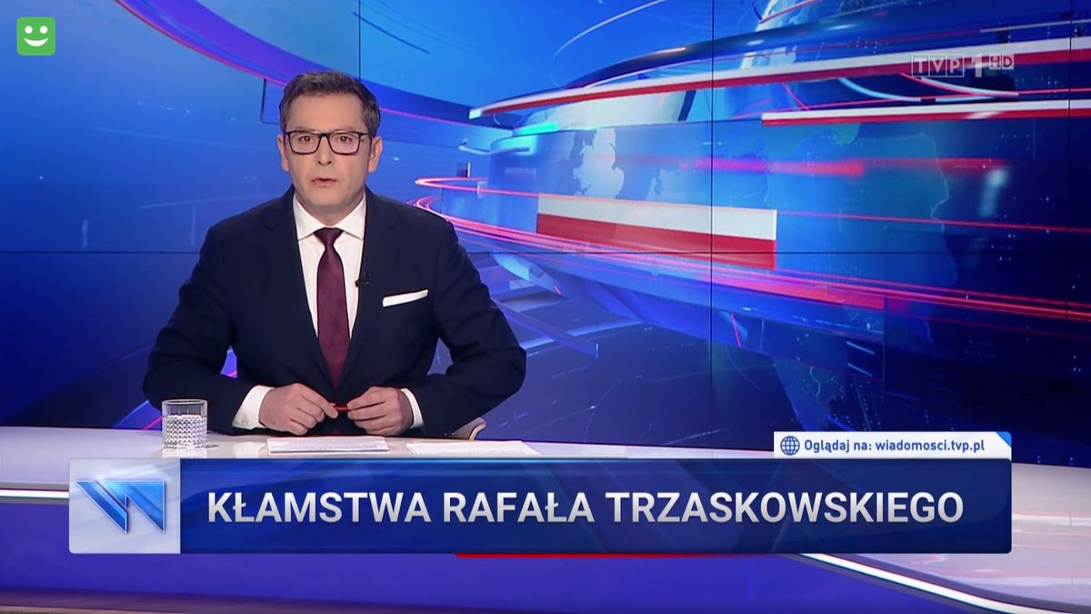 "Wiadomości" znowu przypomniały swoim widzom, że "Rafał Trzaskowski kłamie"