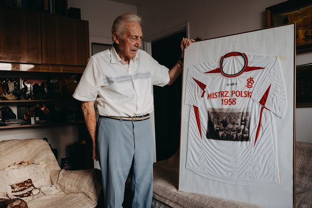 W 1958 r. Wiesław Jańczyk zdobył z ŁKS-em mistrzostwo Polski (fot. Maciej Stanik)