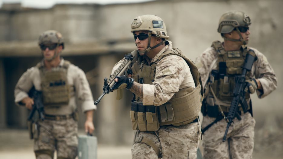 Amerykańscy marines na patrolu