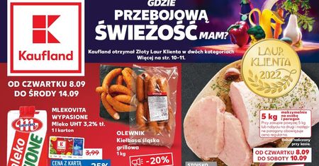 Kaufland najnowsza gazetka od czwartku 8 września. Promocje w Kaufland 8.09-14.09