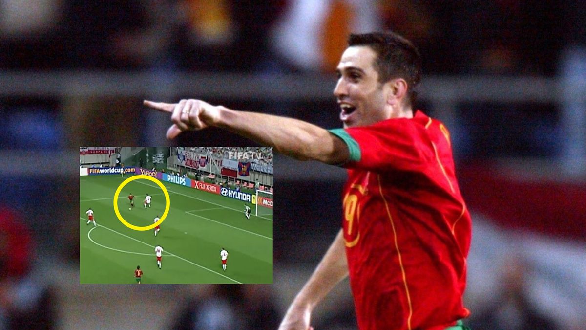 Getty Images / Mike Egerton/EMPICS/ youtube.com/FIFA  / Na zdjęciu: Pauleta (w ramce: fragment meczu MŚ 2002 Polska - Portugalia, Pauleta ogrywa Hajtę w polu karnym i zdobywa gola)