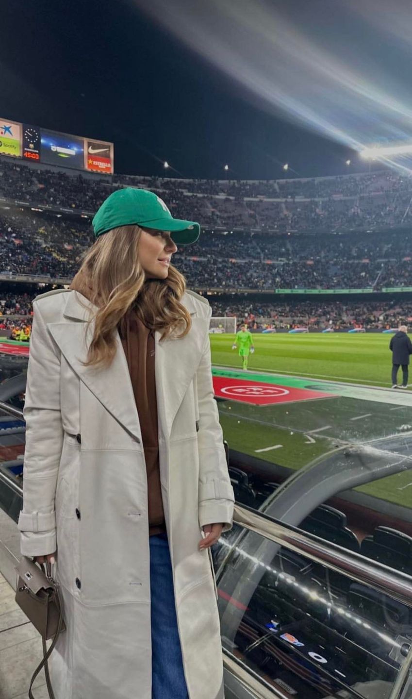 Anna Lewandowska na trybunach