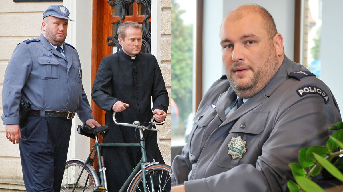 Zyskał sympatię widzów jako policjant z "Ojca Mateusza". Michał Piela zrzucił 30 kg i jest nie do poznania