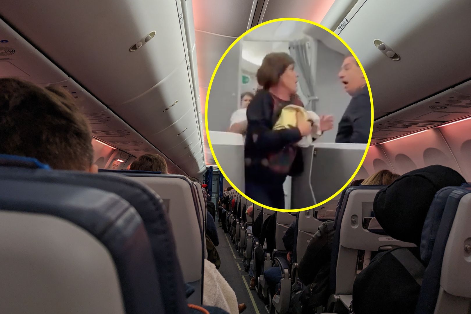 Awantura na pokładzie. Podróżna groziła stewardowi