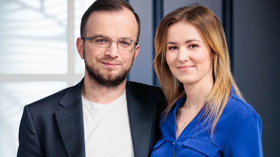 Dzie? Dobry TVN i jego go?cie - listopad 2023Fot. Mateusz Grochocki/DDTVN/East News. Warszawa, 25.11.2023. Na planie programu Dzien Dobry TVN. N/z: Marek Rozanski, Kornelia Musial.MATEUSZ GROCHOCKI