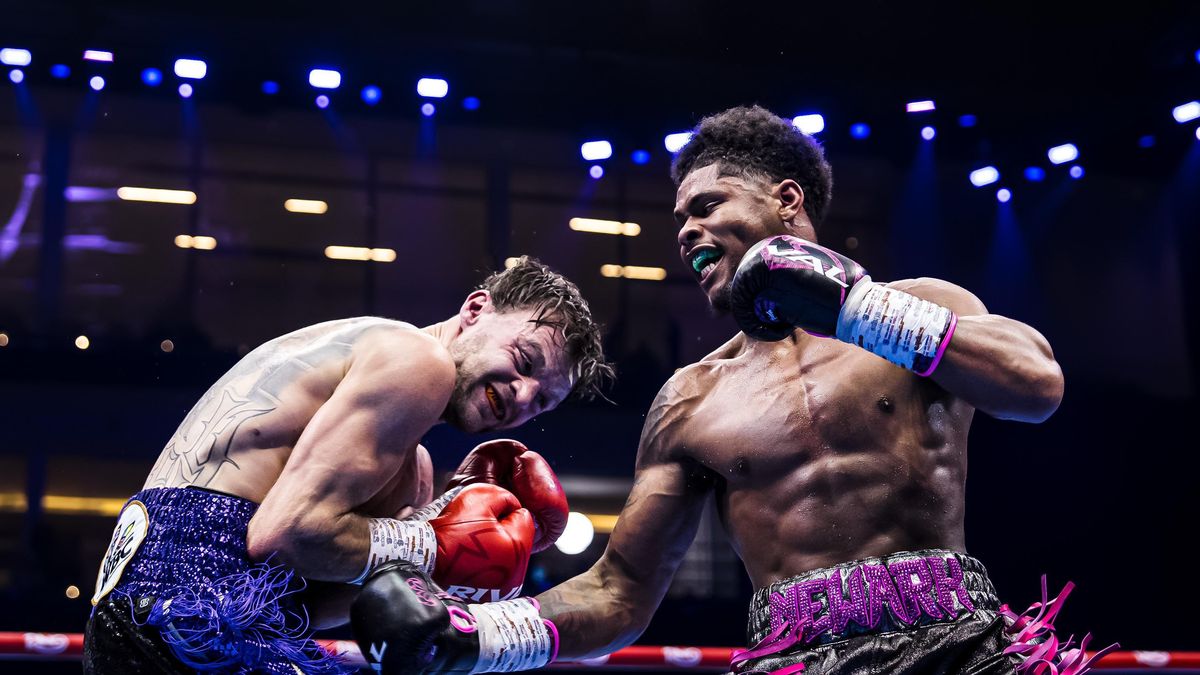 Materiały prasowe / Na zdjęciu: Shakur Stevenson nokautuje Josha Padley'a