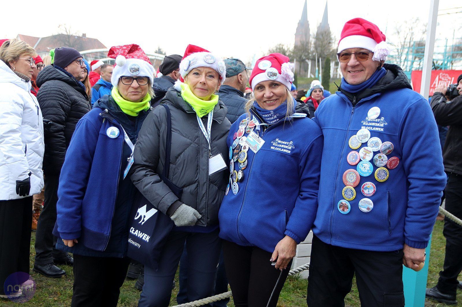 Tak było podczas 10. Edycji Mikołajkowego Przepływania Wpław Wisły we Włocławku, 7 grudnia 2025 roku