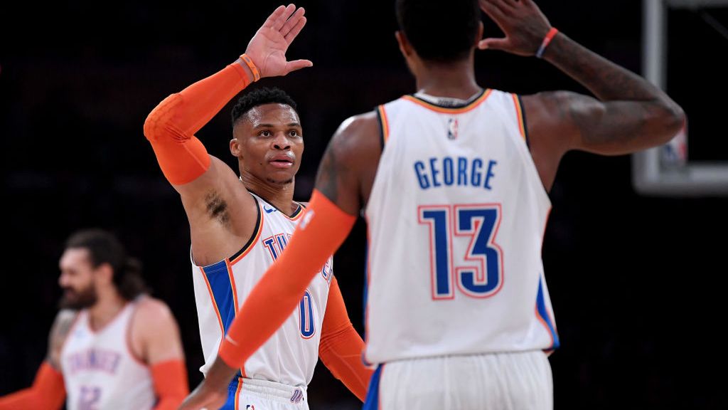 Zdjęcie okładkowe artykułu: Getty Images / Harry How / Na zdjęciu: Russell Westbrook i Paul George