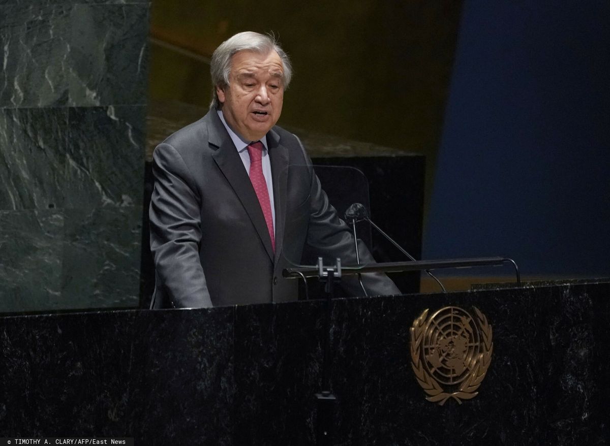 Sekretarz generalny Organizacji Narodów Zjednoczonych Antonio Guterres 
